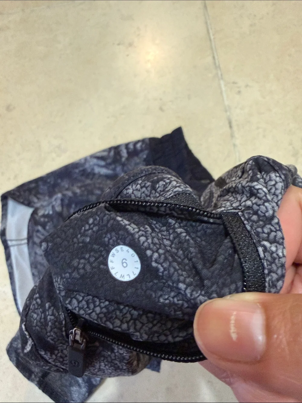 lululemon athletica Black Leaf-Print Athletic Shorts